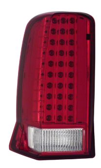 2002-2006 Cadillac Escalade Red / Clear LED Taillights - 03-CE02TLED
