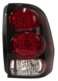2002-2007 Chevrolet TrailBlazer Red / Clear LED Taillights - 03-CT02TLED