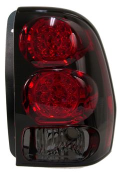 2002-2007 Chevrolet TrailBlazer Red / Smoke LED Taillights - 03-CT02TLEDRS