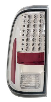 2008-2010 Ford Super Duty / F-250 Chrome LED Taillights - 03-FD08TLEDAC