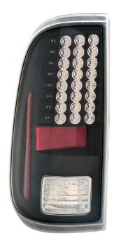 2008-2010 Ford Super Duty / F-250 Black LED Taillights - 03-FD08TLEDJM