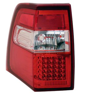 2007-2009 Ford Expedition Red / Clear LED Taillights - 03-FE07TLED