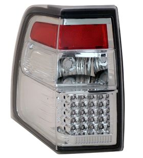 2007-2009 Ford Expedition Chrome LED Taillights - 03-FE07TLEDAC