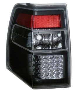 2007-2009 Ford Expedition Black LED Taillights - 03-FE07TLEDJM