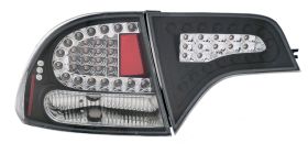 2006-2009 Honda Civic 4dr 4pc Black LED Taillights - 03-HC06TLED4DJM