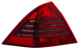 2000-2003 Mercedes Benz C Class W203 Red / Smoke Euro Taillights - 03-MBZC2000TLRS