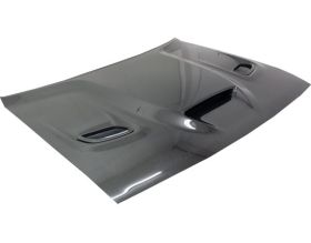 2008-2021 Dodge Challenger ViS Racing HellCat Carbon Fiber Hood - VIS-08DGCHL2DHC-010C