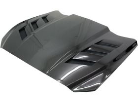 2015-2017 Ford Mustang ViS AMS Carbon Fiber Hood - VIS-15FDMUS2DAMS-010C