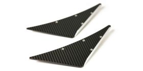 2008-2013 Mitsubishi EVO X APR Front Bumper Carbon Fiber Canard Set 