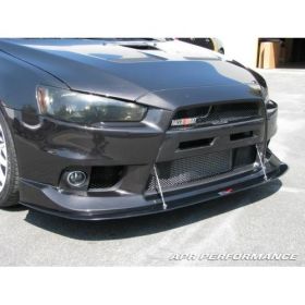 2008-2013 Mitsubishi EVO X APR Carbon Fiber Front Splitter With Rods AERO PKG