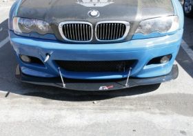 2001-2006 BMW E46 M3 APR Carbon Fiber Front Splitter With Rods