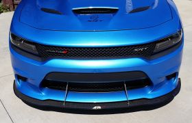 2015-2017 Dodge Charger SRT-8/HellCat/Scat-Pack APR Carbon Fiber Front Splitter With Rods
