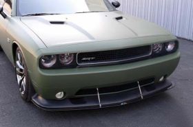 2011-2014 Dodge Challenger  SRT-8 APR Carbon Fiber Front Splitter With Rods
