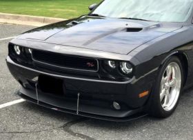 2008-2010 Dodge Challenger R/T APR Carbon Fiber Front Splitter + Rods