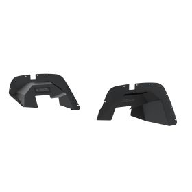 2007-2017 Jeep Wrangler Aries Black Front Inner Fender Liners Unlimited Sahara - 1500350