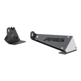 2007-2017 Jeep Wrangler Aries Black Hood Light Mounting Brackets Unlimited Sahara - 15912