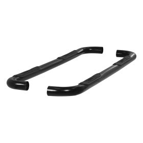 2001-2003 Ford F-150 Aries 3" Round Semi-Gloss Black Steel Side Bars SUPER CREW CAB - 203009
