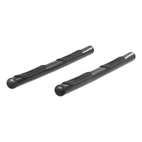 2001-2007 Mazda Tribute Aries 3" Round Semi-Gloss Black Steel Side Bars  - 203012