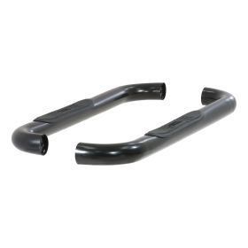 1999-2016 Ford F-350 Aries 3" Round Semi-Gloss Black Steel Side Bars REGULAR CAB - 203014