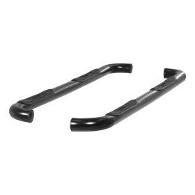 2002-2010 Ford Explorer Aries 3" Round Semi-Gloss Black Steel Side Bars 4-DOOR - 203018