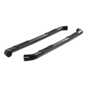 2009-2014 Ford F-150 Aries 3" Round Semi-Gloss Black Steel Side Bars SUPER CREW CAB - 203039
