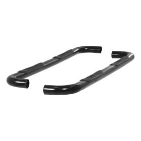 1988-1998 GMC K3500 Aries 3" Round Semi-Gloss Black Steel Side Bars EXTENDED CAB (INCLUDING Z71) - 204001