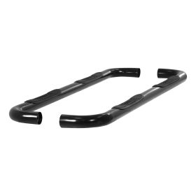 2000-2014 Chevy Silverado 3500 Aries 3" Round Semi-Gloss Black Steel Side Bars HD Extended Cab - 204009