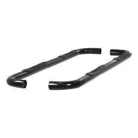 1995-1999 GMC Yukon Aries 3" Round Semi-Gloss Black Steel Side Bars 4-DOOR - 204012