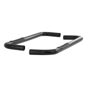 1973-1987 GMC K1500 Aries 3" Round Semi-Gloss Black Steel Side Bars REGULAR CAB (SHORT BED AND 2WD ONLY) - 204037