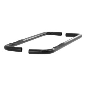 1973-1987 GMC K1500 Aries 3" Round Semi-Gloss Black Steel Side Bars REGULAR CAB (LONG BED AND 2WD ONLY) - 204038
