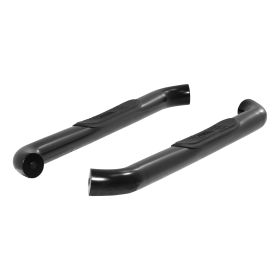 2007-2018 Chevy Silverado 1500 Aries 3" Round Semi-Gloss Black Steel Side Bars Standard Cab - 204048