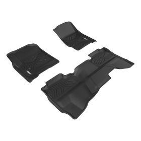 2014-2018 Chevy Silverado 1500 Aries Black StyleGuard XD Floor Liners WT/Extended Cab Pickup/Fits Both Bench And Bucket/Without 4X4 Floor Shifter/1st Row Without The Hump/Not Fit 4X4 M/T Case. - 2800609