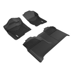2007-2013 Chevy Silverado 3500 Aries Black StyleGuard XD Floor Liners HD WT/Crew Cab Pickup - 2801009