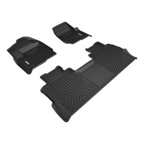 2017-2018 Ford F-350 Aries Black StyleGuard XD Floor Liners XLT/Crew Cab Pickup/Bench Seat Only - 2803309
