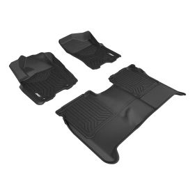 2009-2015 Nissan Titan Aries Black StyleGuard XD Floor Liners PRO-4X/Crew Cab Pickup/Without Rear Compartment - 2804309