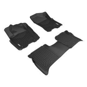 2009-2015 Nissan Titan Aries Black StyleGuard XD Floor Liners PRO-4X/Crew Cab Pickup/With Rear Compartment - 2804409
