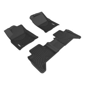 2016-2017 Toyota Tacoma Aries Black StyleGuard XD Floor Liners TRD Sport/Crew Cab Pickup/Fits Automatic Transmission/Rear Center Without Cup Holders - 2807009