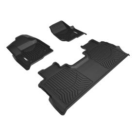 2017-2018 Ford F-350 Aries Black StyleGuard XD Floor Liners XLT/Crew Cab Pickup/Bench Seat Only - 2807109