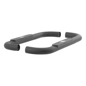 1999-2013 Chevy Silverado 1500 Aries Black Pro Series 3" Round Side Bars REGULAR CAB (BUSHING MOUNT) - P204017