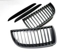 2006-2008 BMW 3-Series E90 Sedan/E91 Wagon Replacement Stealth Black Front Grill