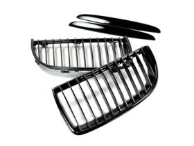 2006-2008 BMW 3-Series E90 Sedan/E91 Wagon Replacement Glazing Black Front Grill