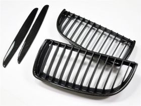 2006-2008 BMW 3-Series E90 Sedan/E91 Wagon Replacement Carbon Fiber Front Grille