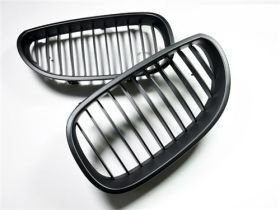 2004-2010 BMW 5-Series E60 Sedan/E61 Wagon Replacement Stealth Black Front Grill