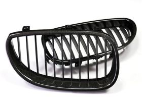2004-2010 BMW 5-Series E60 Sedan & M5 Replacement Carbon Fiber Front Grille - BM