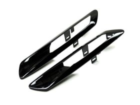 2011-2016 BMW 5-Series F10 Sedan Replacement Glazing Black Fender Light Trims - 