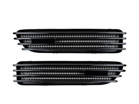 2001-2006 BMW M3 E46 Coupe & Cabrio Replacement Glazing Black Fender Gills - BM-