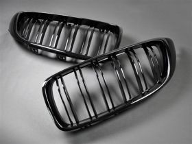 2014-2016 BMW 4-Series F32 Coupe & M4 F82 Replacement Dual-Slats Glazing Black F