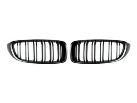 2014-2016 BMW 4-Series F32 Coupe & M4 F82 Replacement Dual-Slats Stealth Black F