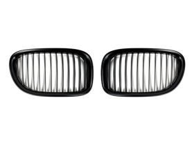 2008-2015 BMW 7-Series F01/F02 Replacement Stealth Black Front Grille - BM-0177-