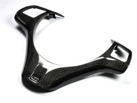 2007-2013 BMW M3 E90/E92/E93 Carbon Fiber Steering Wheel Trim - BM-0188